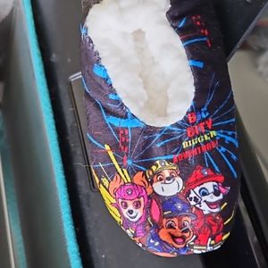 nwt kids paw patrol 4.5-7.5 nickelodeon slippers